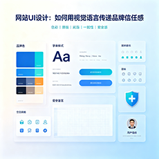 德州建站-网站UI设计：如何用视觉语言传递品牌信任感